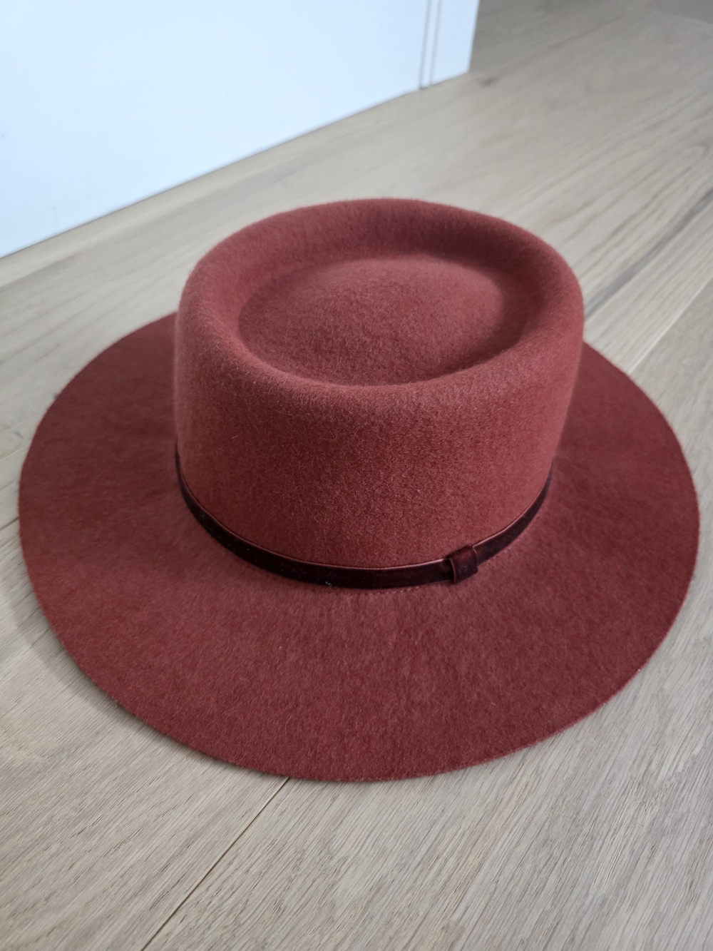 Lucky Brand Women's Wide Brim Felt Hat - Rust Color Perfect For FALL